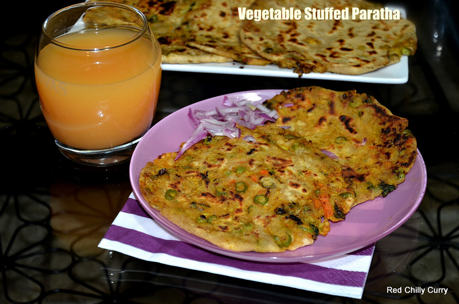 vegetable stuffed paratha