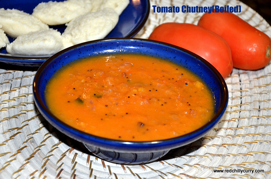 tomato chutney boiled