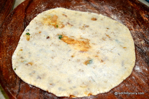 soya keema paratha