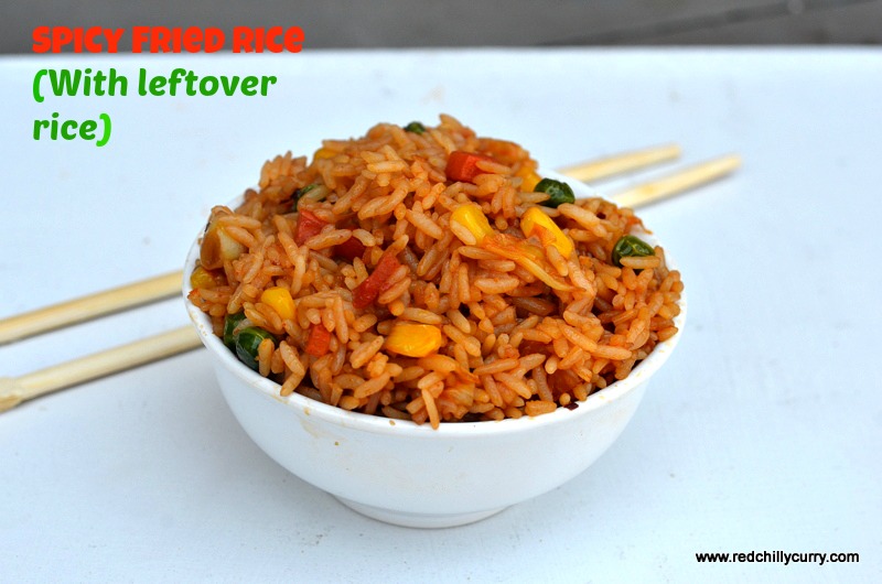 Fried Rice Spicy Version With Left Over Rice