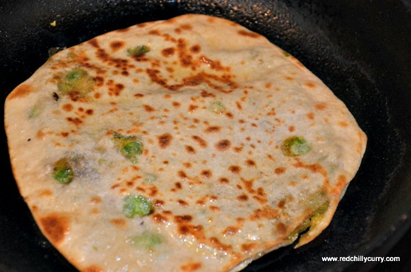 peas paratha