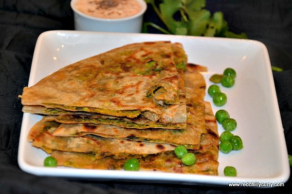 peas paratha